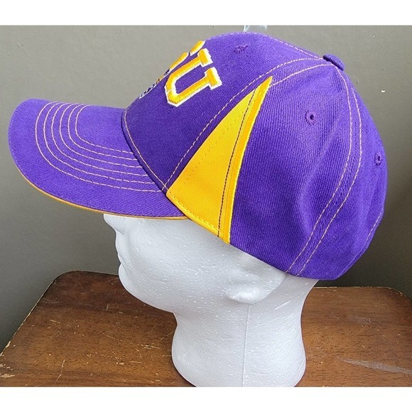 Captivating Headgear NCAA LSU Tigers Baseball Cap Hat Purple Strapback New - Picture 3 of 10
